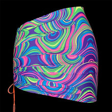 Load image into Gallery viewer, High Waist Mesh Skirt Swimsuit Triangle Micro Bikini Set 3-Piece High Cut Swimwear Women's Bikini Swimsuits With Wrap Skirt, 3 Pieces Strings High Cut Bikini Set Bathing Suits Women Vintage Print Bathing Suit