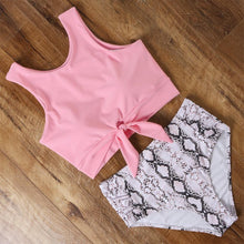 Load image into Gallery viewer, High Waist Swimsuit Bikini Push Up Swimwear Women Bathing Suit Female Bikini Set Leopard Swim Suit Beachwear Women's High Waist Swimsuit 2 Piece Bathing Suits Bikini
