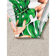 Load image into Gallery viewer, High-Waist Swimwear Set Summer Floral Print Bikini Swimsuit Beachwear Women Push-Up Bathing Suit Tie Dye 3 Pieces Strings High Cut Bikini Set Bathing Suits
