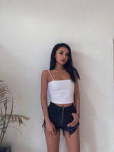 Load image into Gallery viewer, Xuan Ya High-Waisted Denim Shorts with Hip Zipper for Effortless Style