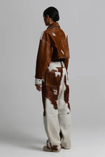Load image into Gallery viewer, Women Cropped Cow Print Jacket & Pant – Genuine Hair-On Pony Hair