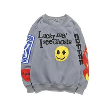 Load image into Gallery viewer, Hip-Hop Printed Sweatshirts Men High Pullovers Couple Street Casual Sweatshirts Letter Print Men Women Sweatshirt Stylish Printed Cool Design Warm Winter Sweatshirt For Men Women