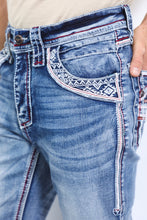 Load image into Gallery viewer, Holt Men's Blue Slim Boot Cut Jeans