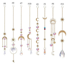 Load image into Gallery viewer, Home Decor Crystal Sun-catchers Window Pendant Hanging Curtain Wind-chimes Light Catcher Star Moon Pendant Rainbow Wind Chime Prisms Wind Chime Hanging Ornaments For Garden Home Christmas Decorations Gift