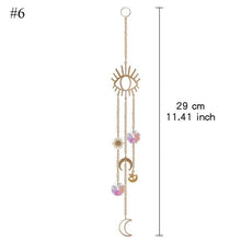 Load image into Gallery viewer, Home Decor Crystal Sun-catchers Window Pendant Hanging Curtain Wind-chimes Light Catcher Star Moon Pendant Rainbow Wind Chime Prisms Wind Chime Hanging Ornaments For Garden Home Christmas Decorations Gift