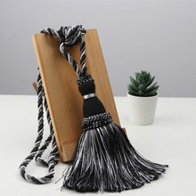 Load image into Gallery viewer, Home Decoration Polyester Tassel Tiebacks Curtain Holder Handmade Tassel Curtain Rope Holdback Window Drape Hanging Ball Tassels Curtains Buckle Sling Binding Lantern Tiebacks Handcrafted Braided Curtain Holdbacks Window Home Decor 55-90cm