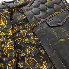 Load image into Gallery viewer, Hornet Men's Club Style Leather Vest