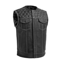 Load image into Gallery viewer, Hornet Men's Club Style Leather Vest