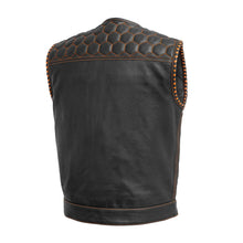 Load image into Gallery viewer, Hornet Perforated Men's Club Style Leather Vest
