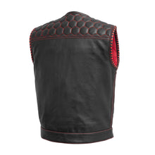 Load image into Gallery viewer, Hornet Perforated Men's Club Style Leather Vest