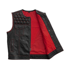 Load image into Gallery viewer, Hornet Perforated Men's Club Style Leather Vest