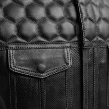 Load image into Gallery viewer, Hornet Perforated Men's Club Style Leather Vest