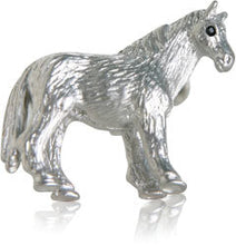 Load image into Gallery viewer, Horse Cufflinks with Swarovski Eyes