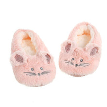Load image into Gallery viewer, House Slipper Women Winter Non Skid Indoor Fur Cotton Warm Plush Home Fluffy Mouse Ears Memory Foam House Slippers Cozy Cute Animal Home Slipper For Women