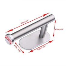 Load image into Gallery viewer, Household Toilet Roll Holder Self Adhesive Toilet Paper Holder For Bathroom Stick On Wall Stainless Steel Toilet Paper Racks Toilet Paper Holder Self Adhesive Bathroom Paper Towel Roll Holder Wall Mount
