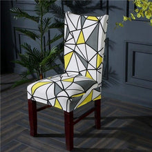 Load image into Gallery viewer, Housmife Printed Stretch Chair Cover Big Elastic Seat Chair Covers Slipcovers Restaurant Banquet Home Dining Party Decoration Stretch Spandex Removable Washable Anti-dust Seat Slipcover Protector for Hotel Office Ceremony Banquet