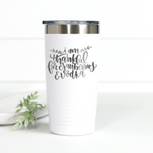 Load image into Gallery viewer, I Am Thankful for Cranberries and Vodka 20 oz Engraved Tumbler