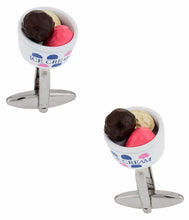 Load image into Gallery viewer, Ice Cream Cufflinks in a Bowl