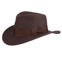 Load image into Gallery viewer, Indiana Jones™ Belloq - Crushable Soft Wool Felt Fedora Hat