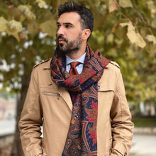 Load image into Gallery viewer, Uffizi - Wool Scarf - Indigo Blue