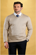 Load image into Gallery viewer, The Caravan Vneck (Oxford Tan)