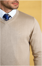 Load image into Gallery viewer, The Caravan Vneck (Oxford Tan)