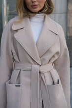 Load image into Gallery viewer, Emily Classic Wool Blend Overcoat in Meringue