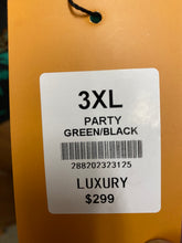 Load image into Gallery viewer, Luxury Green/Black/Gold Floral 2-Piece Modern Fit Suit