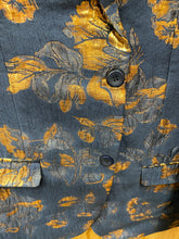 Load image into Gallery viewer, Luxury Navy Blue/Gold Floral 2-Piece Modern Fit Suit