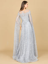 Load image into Gallery viewer, Lace Gown with Dramatic Cape Sleeves
