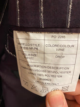 Load image into Gallery viewer, Vitali M1532-NP-PK Wine Stripe 3-Piece Modern Fit Suit