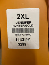 Load image into Gallery viewer, Luxury Hunter Green/Gold Floral 2-Piece Modern Fit Suit