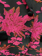 Load image into Gallery viewer, Luxury Fuchsia/Black Floral 2-Piece Modern Fit Suit
