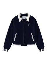 Load image into Gallery viewer, Marco Varsity Jacket- Maritime Blue
