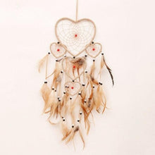 Load image into Gallery viewer, Indian Wolf Dream Catcher With Brown Feathers Dream-catcher Bead Beautiful Home Hanging Decoration Fashion Handmade Ornament Gift Wall Decor For Bedroom Festival Celebration Boho Moon Dream Catcher