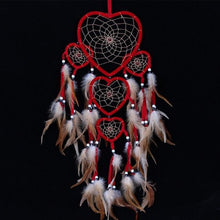 Load image into Gallery viewer, Indian Wolf Dream Catcher With Brown Feathers Dream-catcher Bead Beautiful Home Hanging Decoration Fashion Handmade Ornament Gift Wall Decor For Bedroom Festival Celebration Boho Moon Dream Catcher