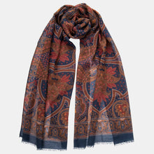 Load image into Gallery viewer, Uffizi - Wool Scarf - Indigo Blue