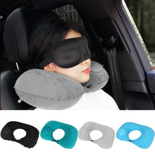 Load image into Gallery viewer, Inflatable Air Pillows U Shaped Portable Sleeping Break Neck Pillow Nap Head Rest Cushion for Outdoor Camping Travel Hiking Car Functional Inflatable Neck Pillow Inflatable U Shaped Travel Pillow Car Head Neck Rest Air Cushion for Travel Neck Pillow