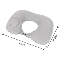 Load image into Gallery viewer, Inflatable Air Pillows U Shaped Portable Sleeping Break Neck Pillow Nap Head Rest Cushion for Outdoor Camping Travel Hiking Car Functional Inflatable Neck Pillow Inflatable U Shaped Travel Pillow Car Head Neck Rest Air Cushion for Travel Neck Pillow