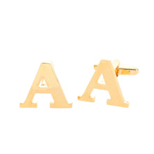 Load image into Gallery viewer, Vittorio Vico Plain Initial Cufflinks: A to Z