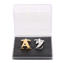 Load image into Gallery viewer, Vittorio Vico Plain Initial Cufflinks: A to Z