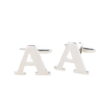 Load image into Gallery viewer, Vittorio Vico Plain Initial Cufflinks: A to Z