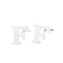 Load image into Gallery viewer, Vittorio Vico Plain Initial Cufflinks: A to Z