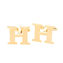 Load image into Gallery viewer, Vittorio Vico Plain Initial Cufflinks: A to Z
