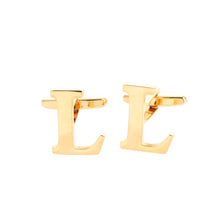 Load image into Gallery viewer, Vittorio Vico Plain Initial Cufflinks: A to Z