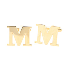 Load image into Gallery viewer, Vittorio Vico Plain Initial Cufflinks: A to Z
