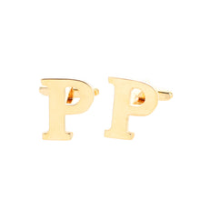 Load image into Gallery viewer, Vittorio Vico Plain Initial Cufflinks: A to Z