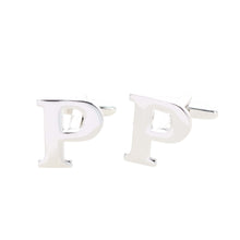 Load image into Gallery viewer, Vittorio Vico Plain Initial Cufflinks: A to Z