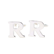 Load image into Gallery viewer, Vittorio Vico Plain Initial Cufflinks: A to Z