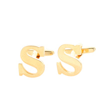 Load image into Gallery viewer, Vittorio Vico Plain Initial Cufflinks: A to Z